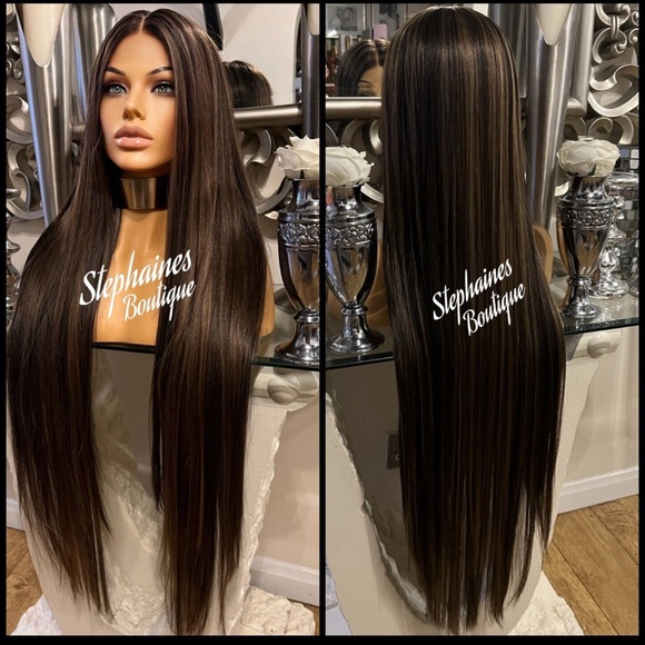 Human Hair Blended Lace Front Wig